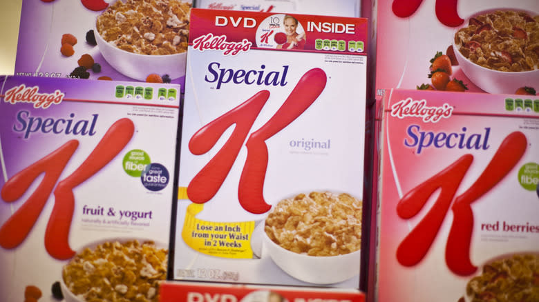 Assorted boxes of Special K cereal 