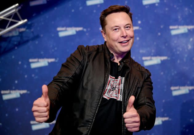 SpaceX owner and Tesla CEO Elon Musk on the red carpet for the Axel Springer Award on Dec. 1, 2020 in Berlin, Germany.
