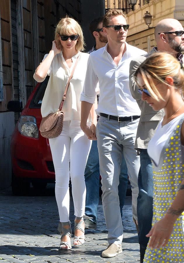 Taylor and Tom in Rome. Source: Splash.