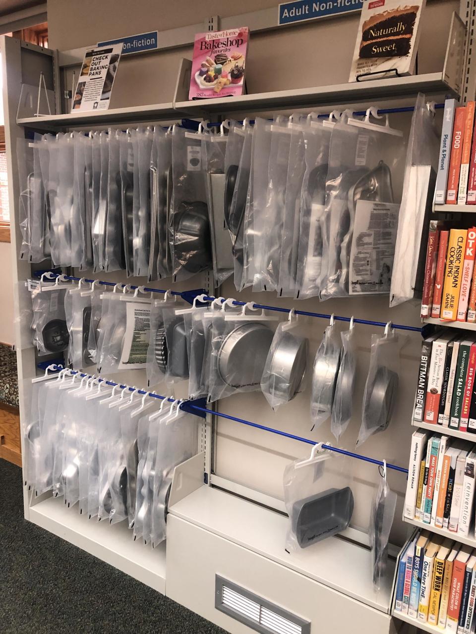 Items for checkout at the library