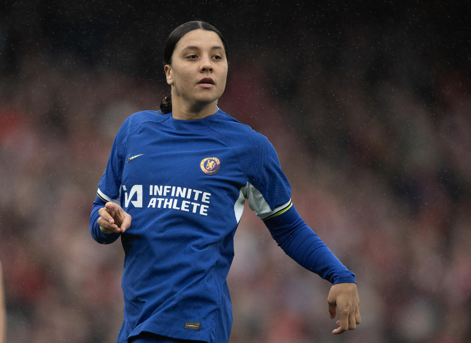 Sam Kerr is scheduled to face trial in London next February. (Visionhaus/Getty Images)