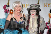 Debbie Harry and Bette Midler attend the New York Restoration Project's 17th Annual Hulaween Ball at the Waldorf Astoria in New York City. 