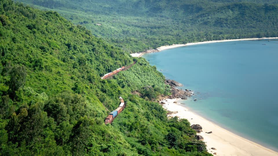 The Revolution Express will travel along coastal mountains adjacent to the Hai Van Pass in central Vietnam. - Wafaifo & Revolution Express