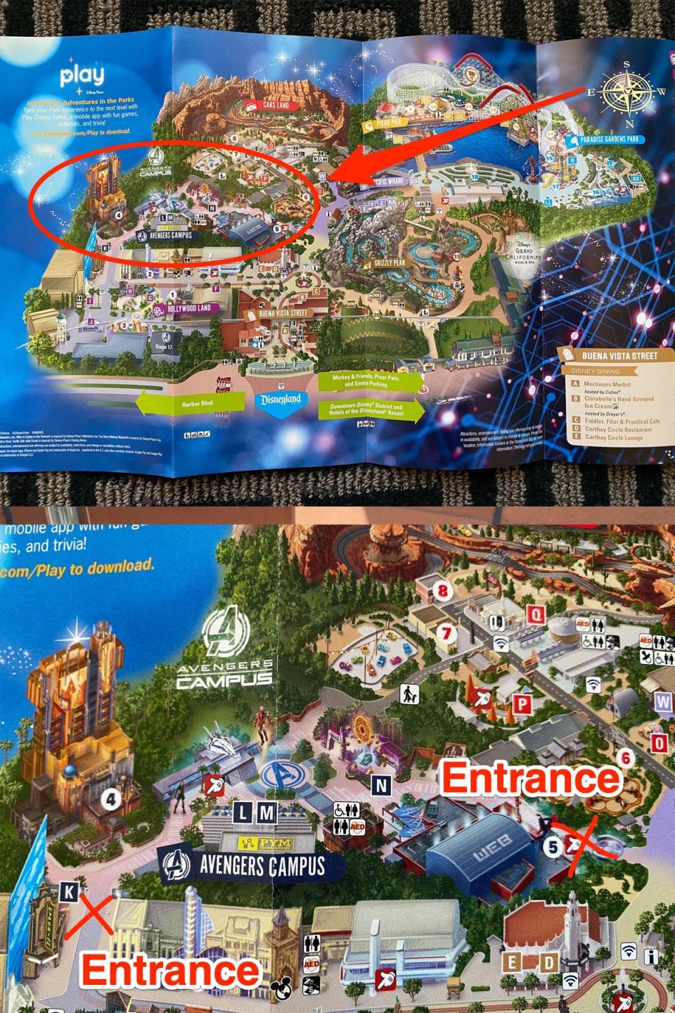 avengers campus map disneyland