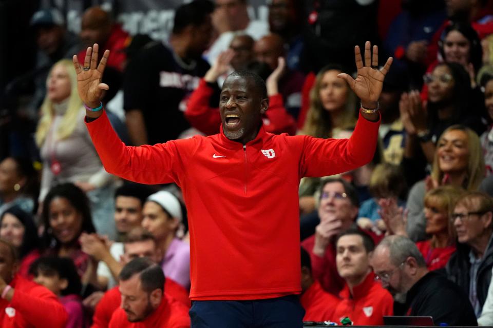 Dayton coach Anthony Grant's No. 16 Flyers are 21-4 and tied for first place in the Atlantic 10.