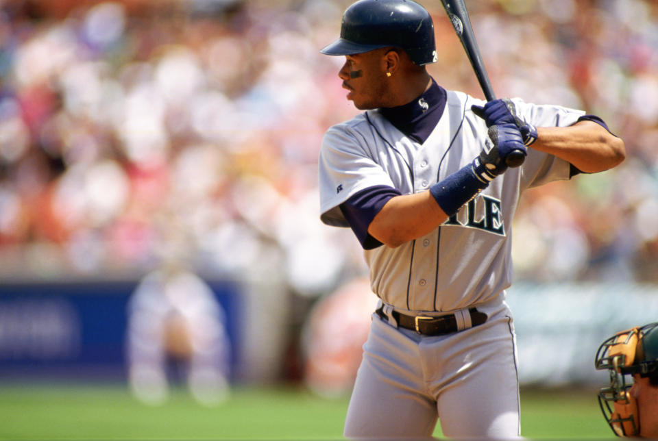 Ken Griffey Jr.。（Photo by Ron Vesely/MLB Photos via Getty Images）