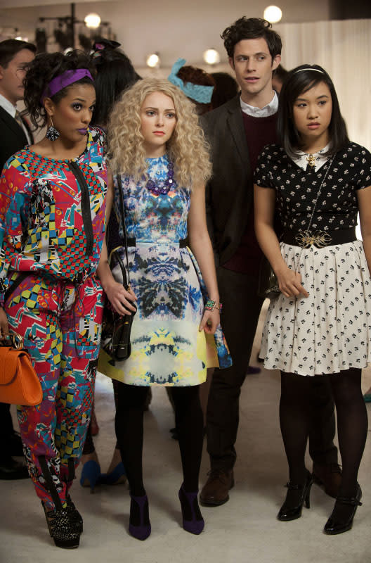 "Read Before Use" -- Freema Agyeman as Larissa, AnnaSophia Robb as Carrie, Kyle Harris as Seth, and Ellen Wong as Mouse