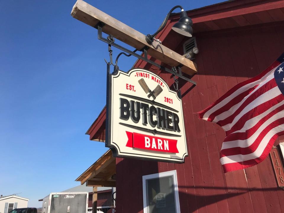 The Butcher Barn in Westford, as seen on Feb. 1, 2022, offers Wagyu beef, prized for its fine fat marbling like Kobe beef from Japan.