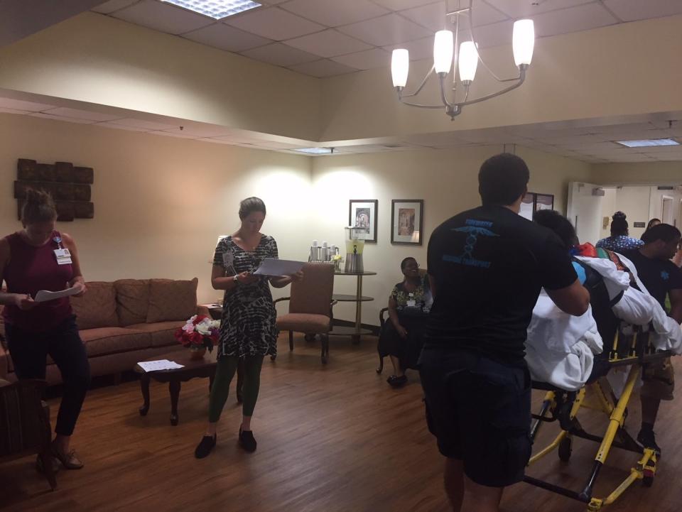 Residents of the Sentara Nursing Center in Currituck, North Carolina, arrive at an affiliated nursing center in Portsmouth, Virginia, ahead of Hurricane Florence's landfall.<i></i> (Photo: Sentara Healthcare)