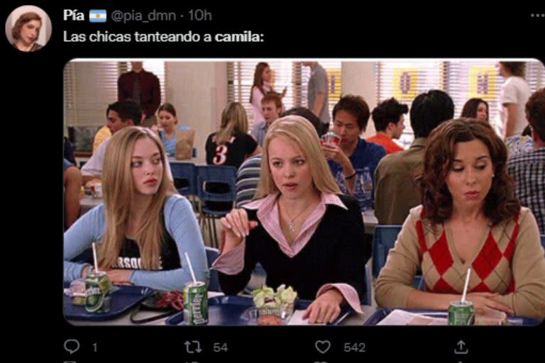 Las reacciones de las participantes fueron blanco de memes (Captura Twitter)