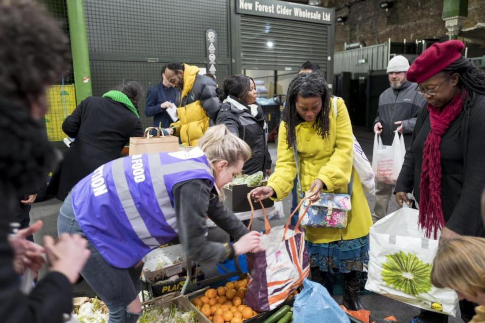 Plan Zheroes surplus food collection at Borough Market (Vicki Couchman)