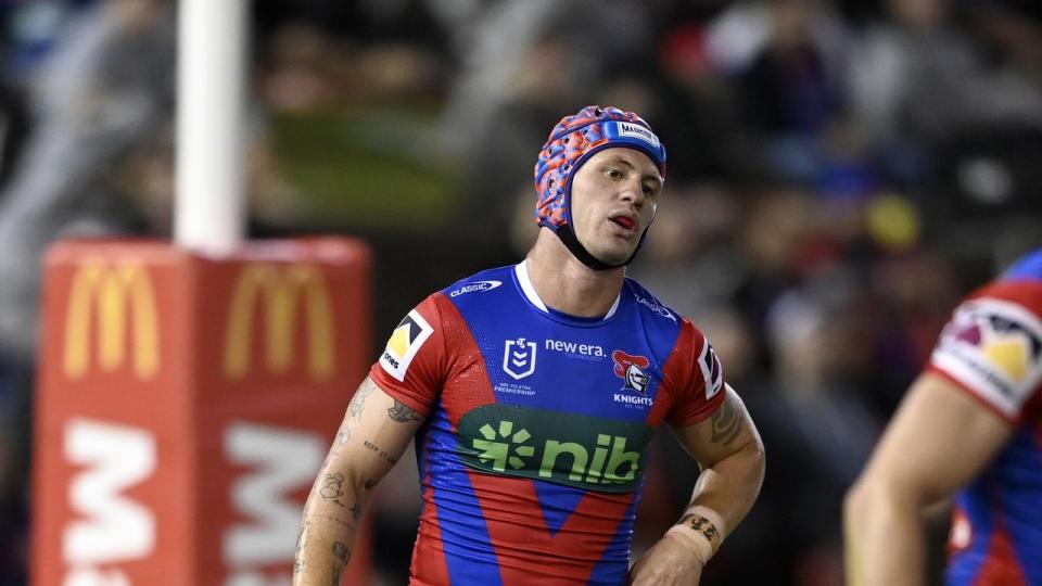 Knights fans can breathe a huge sigh of relief with superstar fullback Kalyn Ponga cleared to face the Bulldogs after he hurt his hip last week. Picture: NRL Photos