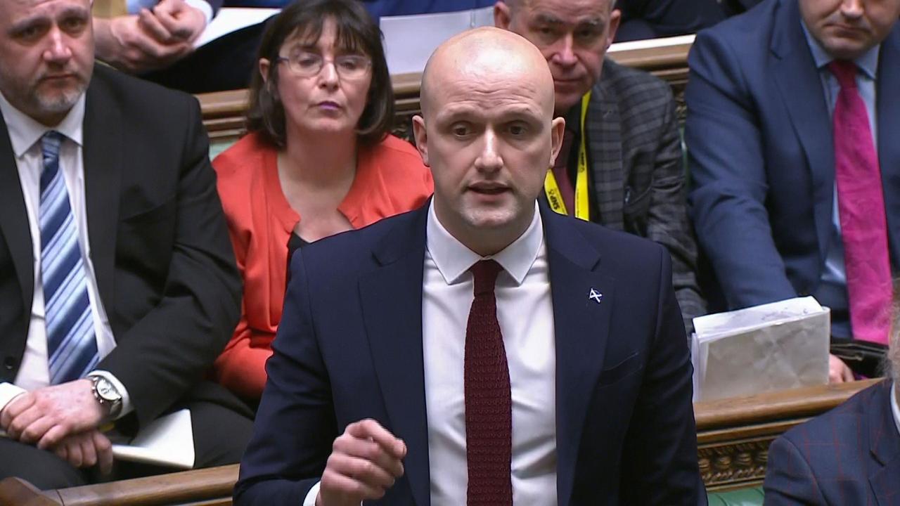 SNP Westminster leader Stephen Flynn speaks during Prime Minister's Questions in the House of Commons, London. Picture date: Monday March 20, 2023.