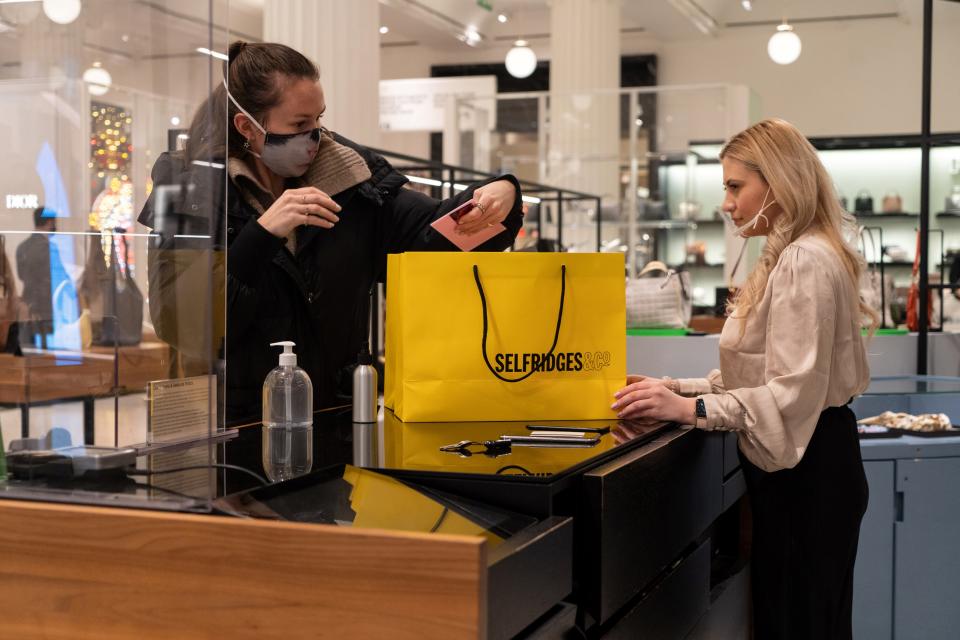 The CBI said retail demand was still weak this month even after adjusting for seasonal effects. Photo: Niklas Halle'n/AFP via Getty Images