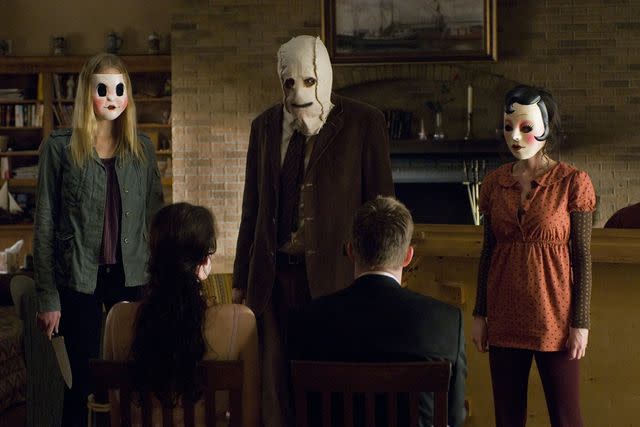 <p>Glenn Watson/Rogue/Mandate/Kobal/Shutterstock</p> Gemma Ward, Kip Weeks, Laura Margolis, Liv Tyler, and Scott Speedman in 'The Strangers'.