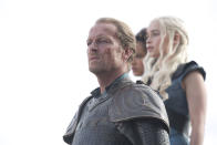 Iain Glen, Nathalie Emmanuel, and Emilia Clarke in the "Game of Thrones" Season 3 finale, "Mhysa."