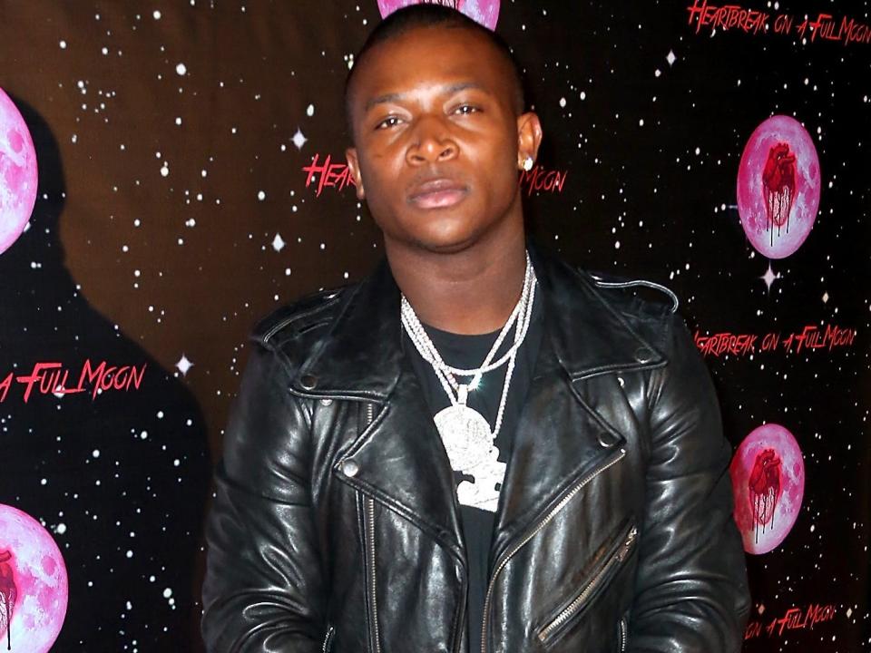 O.T. Genasis arrives at Chris Brown album release Pop up for "Heartbreak On A Full Moon" at Universal Studios Hollywood on October 31, 2017