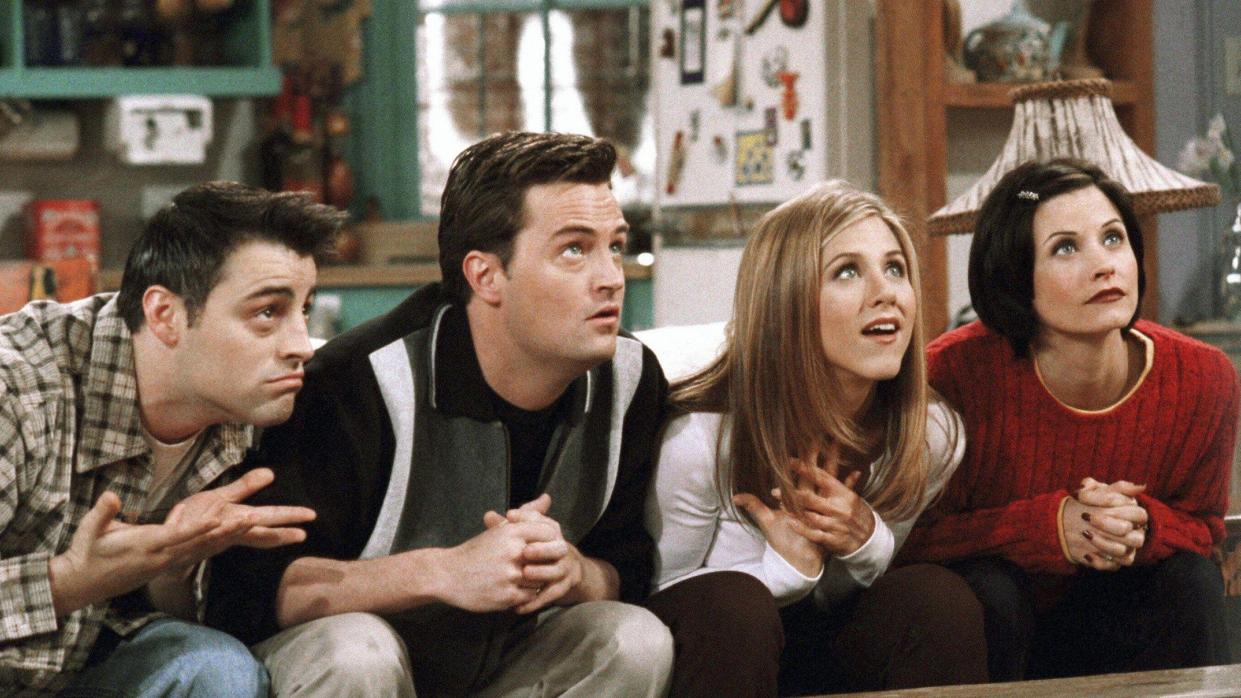  Matt LeBlanc, Matthew Perry, Jennifer Aniston and Courtney Cox in Friends. 
