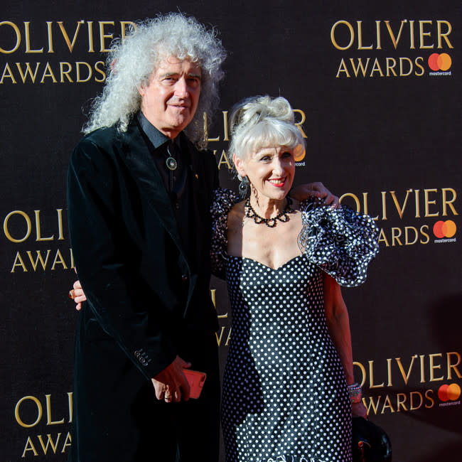 Brian May and Anita Dobson credit:Bang Showbiz