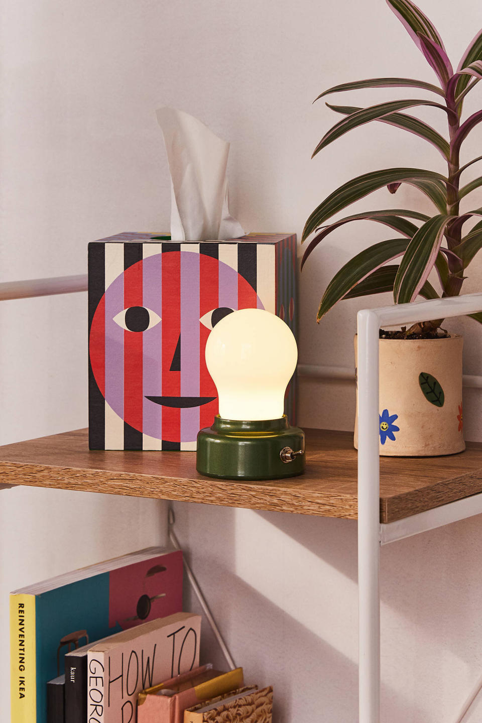 If a lightbulb's constantly going off in your head, this lamp is for you. It's small enough to fit on a tiny desk and not <i>so</i> bright that you can't see your screen. <a href="https://fave.co/2wOajRU" target="_blank" rel="noopener noreferrer">Find for $12 at Urban Outfitters</a>. If this one's not to your taste, there's a <a href="https://fave.co/2w19mWl" target="_blank" rel="noopener noreferrer">classic gold one</a> on sale at Target, too.