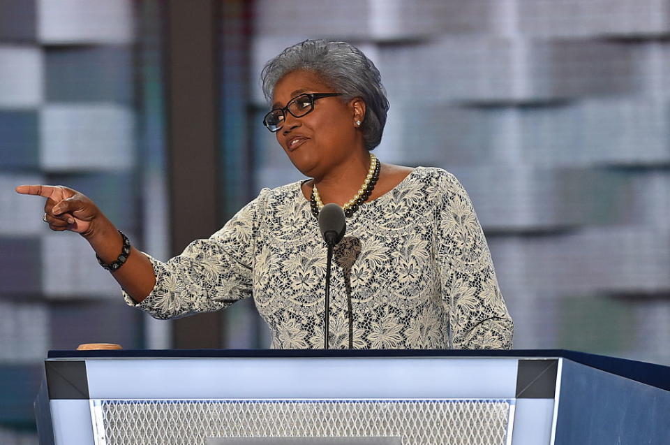 Can we talk about DNC chair Donna Brazile’s fabulous lavender hair?