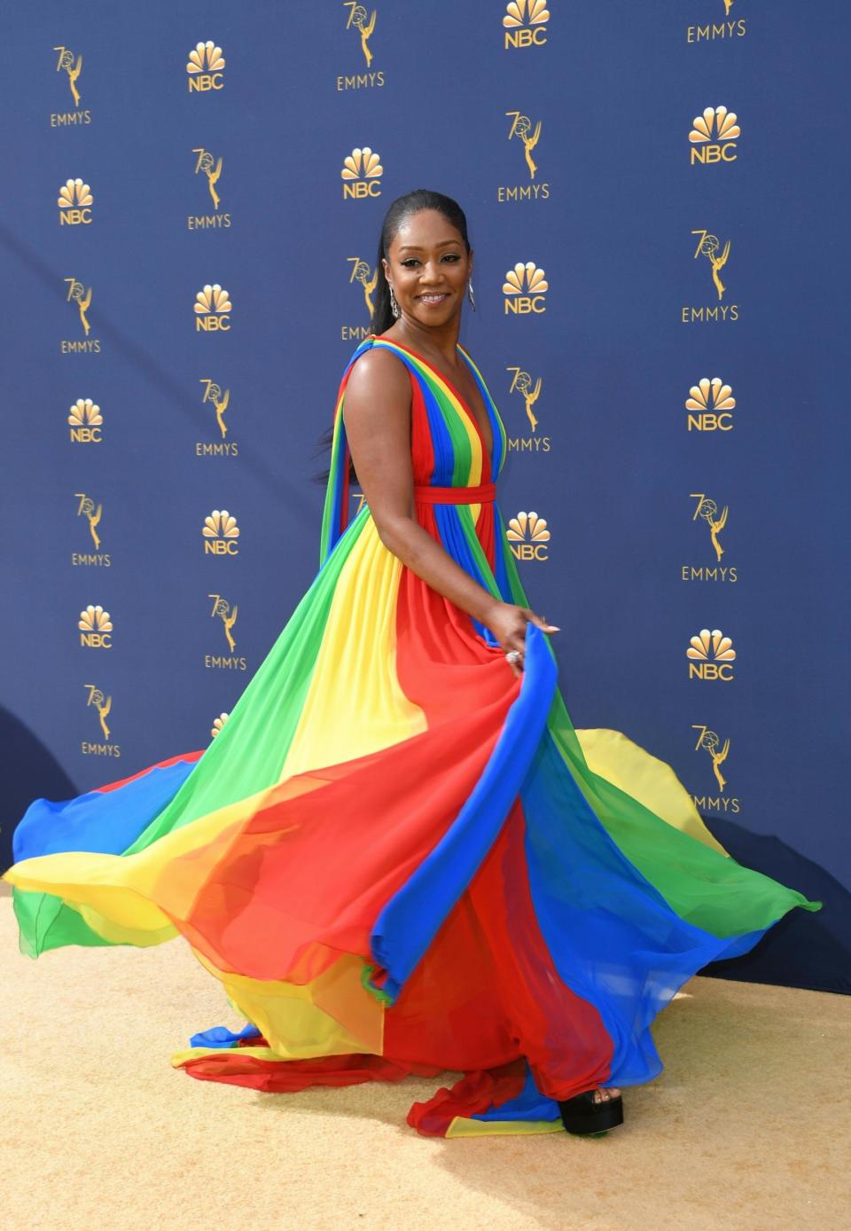 Tiffany Haddish wearing Prabal Gurung (AFP/Getty Images)