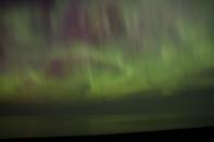 Melanie Rossi caught the auroral display at Calumet Waterworks on the Keweenaw Peninsula in Upper Michigan on July 15, 2012.