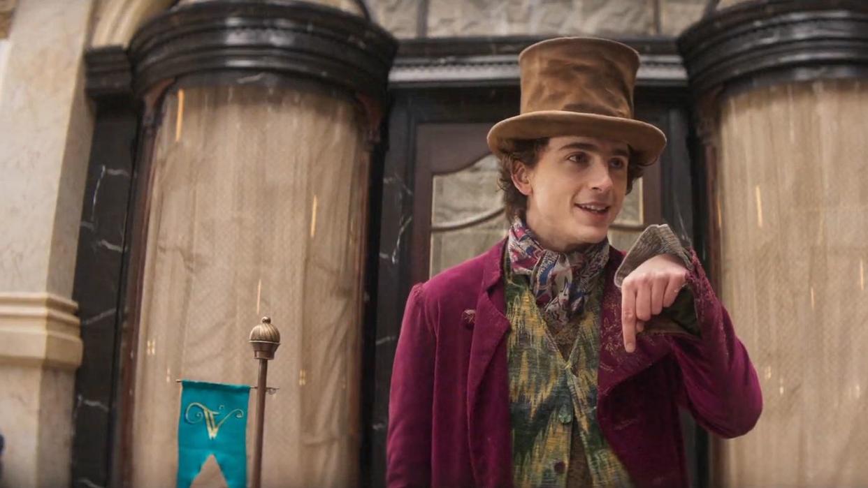 timothee chalamet, wonka