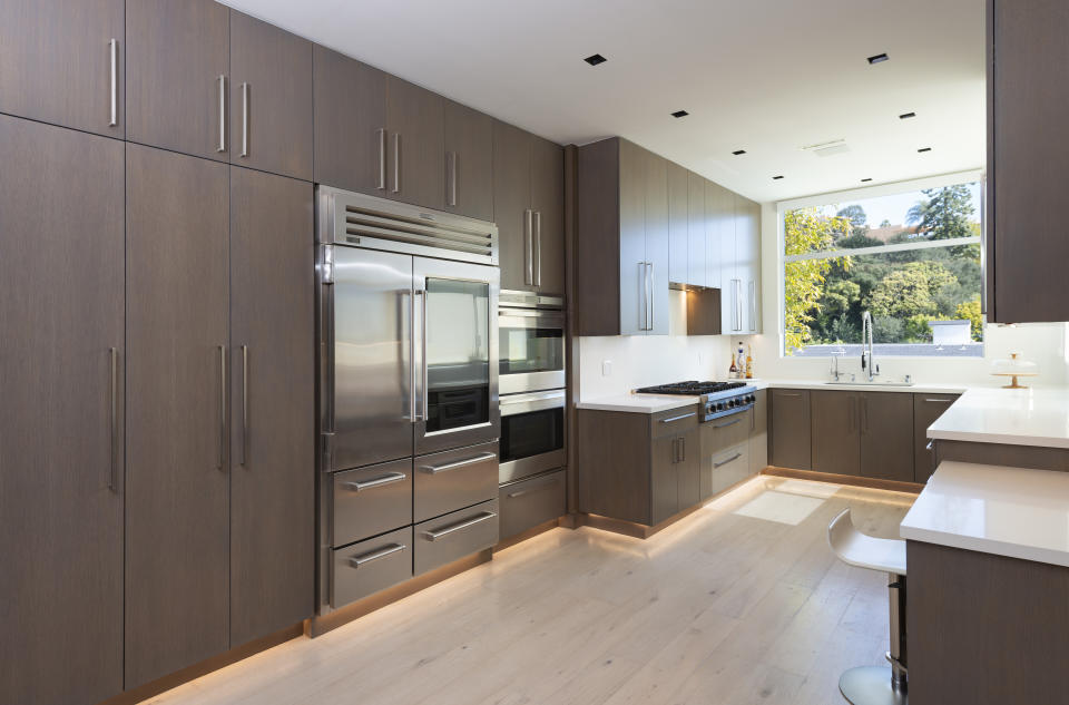 The kitchen is furnished with stainless steel appliances. (Photo: The Agency)