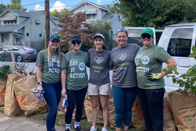 <p>Humana</p> Humana volunteers assisting with a home repair project through Metro United Way’s Day of Action in 2022.