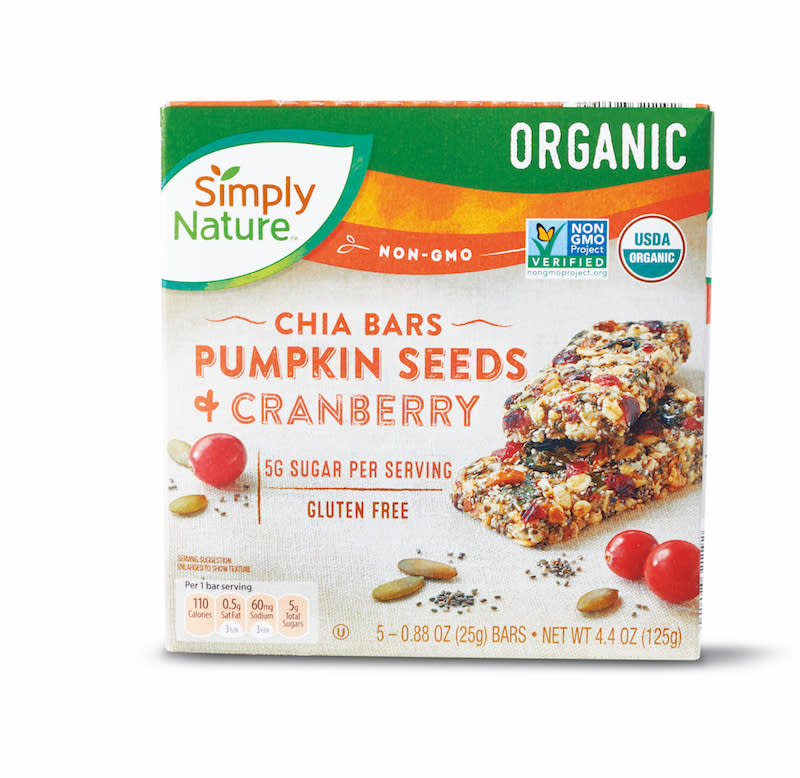 Simply Nature Pumpkin Seed Cranberry Chia Bars