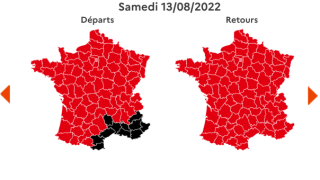 Bison Futé voit rouge et noir pour ce week-end du 13 août