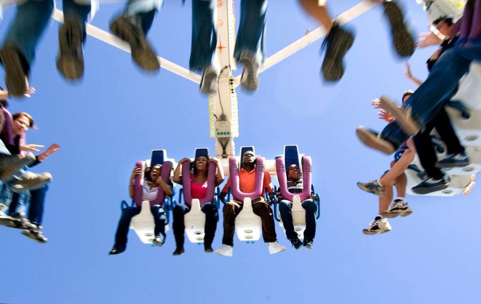 Thrill-seekers head straight to the rides at the N.C. State Fair. Corey Lowenstein/File photo