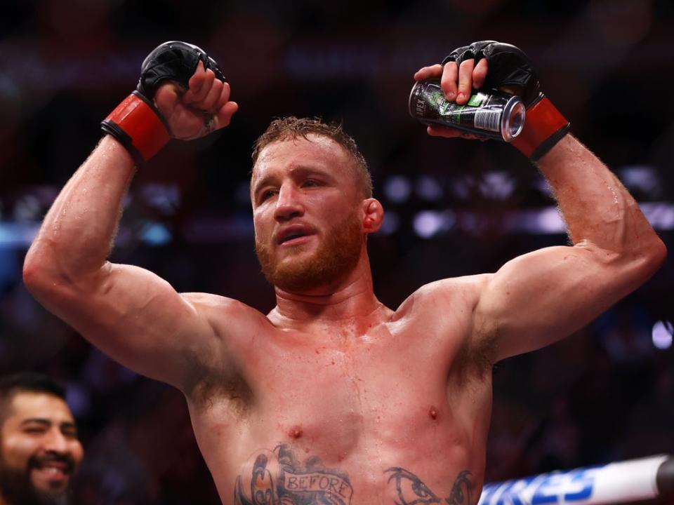 Gaethje’s wrestling skills are significant but the American prefers to brawl (Getty Images)