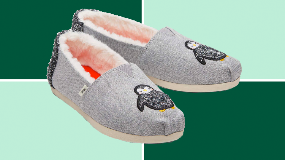 Gifts that give back: TOMS Alpargata Penguin Shoes