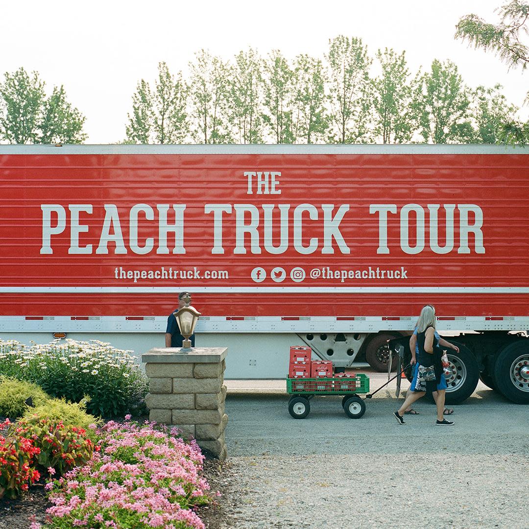 The Peach Truck Tour is returning to the Hartville MarketPlace & Flea Market on July 25.