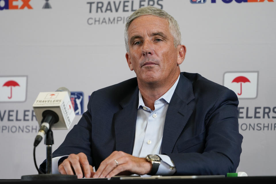 Only 25 golfers attended a meeting with with PGA Tour commissioner Jay Monahan on Tuesday at TPC Southwind