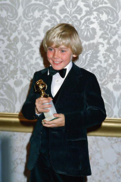 <p>Little <a href="https://www.goldenglobes.com/articles/golden-globe-fun-facts-and-figures" rel="nofollow noopener" target="_blank" data-ylk="slk:Ricky Schroder;elm:context_link;itc:0;sec:content-canvas" class="link ">Ricky Schroder</a> took home the statuette in 1980 for his role in <em>The Champ</em>.</p>