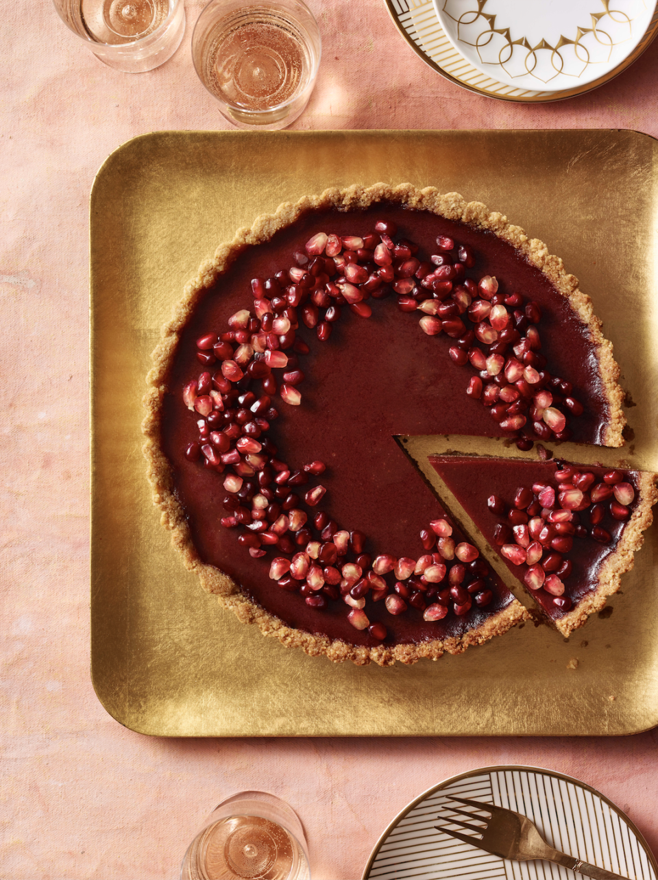 9) Pomegranate Orange Tart