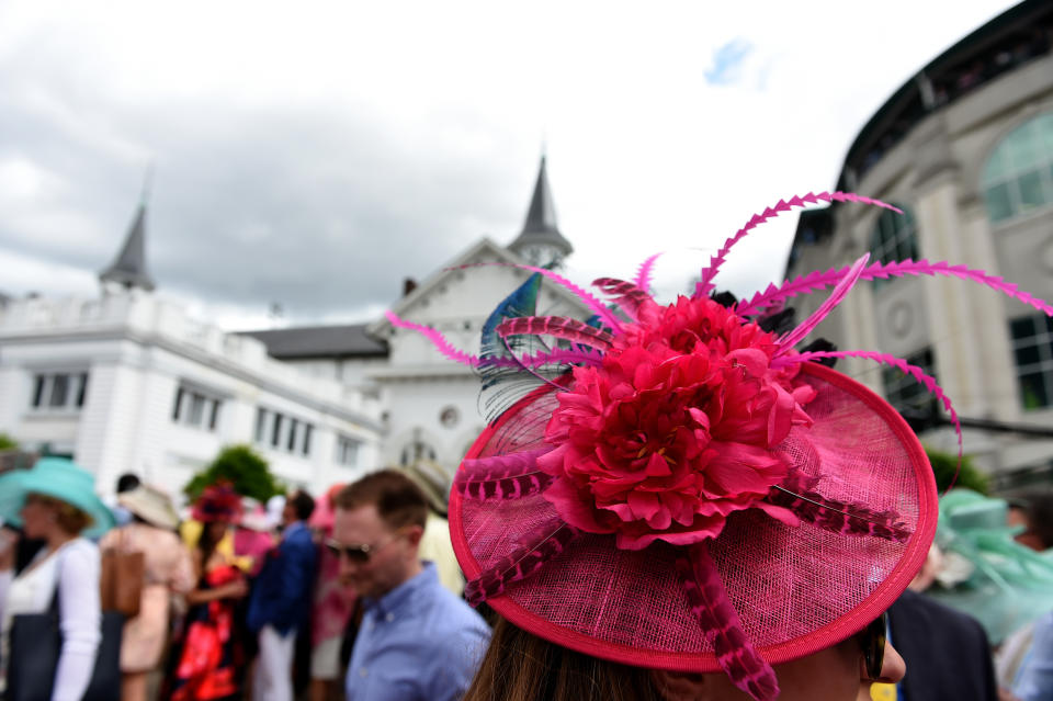 kentucky derby fuchsia hat