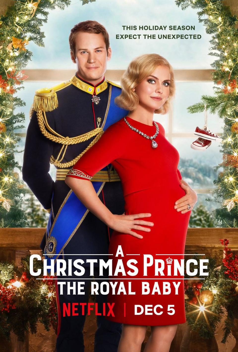 <p>Still want more Aldovia? Netflix heard your pleas, and oh, have they answered. In <em>A</em> <em>Christmas Prince 3: The Royal Baby</em>, now Queen Amber and King Richard are getting ready to welcome the next heir to the throne, but things are about to get a little dicey (as they tend to do in the country right before Christmas). </p><p>When King Tai and Queen Ming visit to renew a sacred truce, and the treaty suddenly goes missing, Amber, Richard and Princess Emily only have until Christmas Eve to find it.</p><p><a class="link " href="https://www.netflix.com/title/81029841" rel="nofollow noopener" target="_blank" data-ylk="slk:Watch Now;elm:context_link;itc:0;sec:content-canvas">Watch Now</a></p>