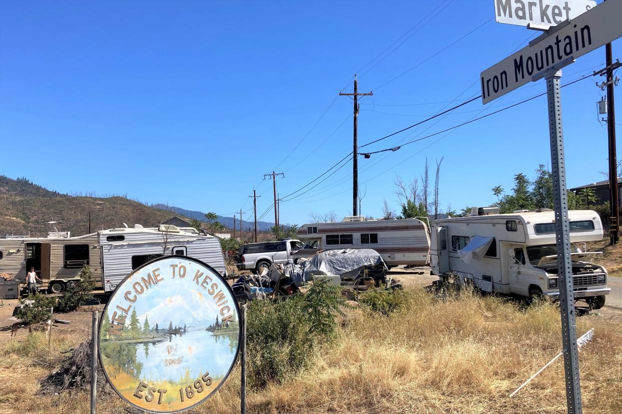 Shasta County officials last summer contacted people living on a lot in Keswick about alleged code violations on the property.