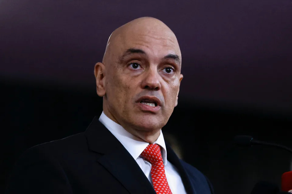 President of the Superior Electoral Court Alexandre de Moraes speaks during a simulation voting process of the electoral systems to be used in the Brazilian presidential election in Brasilia, Brazil September 15, 2022. REUTERS/Adriano Machado