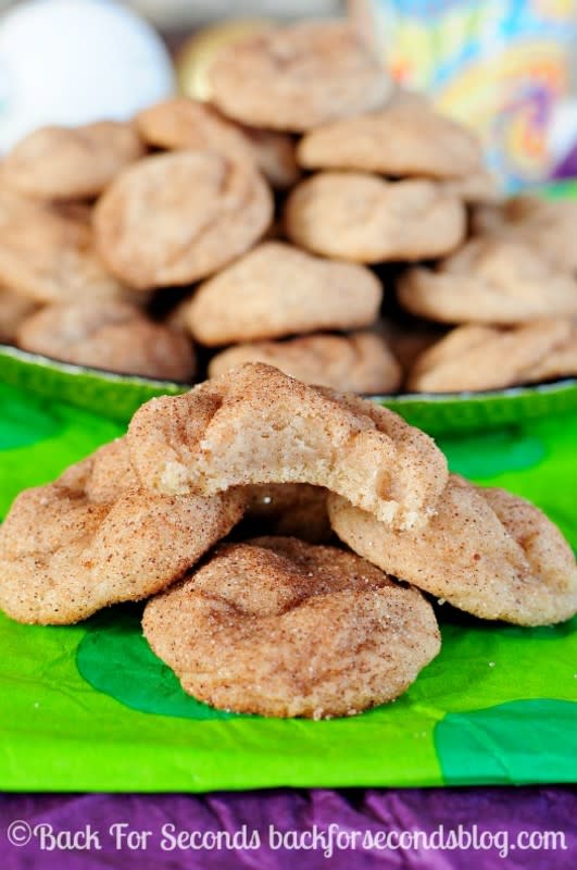 <p>Back For Seconds</p><p>Learn how to Make Thick, Soft, Chewy Snickerdoodles! These are a must make for your Christmas cookie trays! </p><p>Get the recipe: <a href="http://backforseconds.com/how-to-make-thick-soft-chewy-snickerdoodles/" rel="nofollow noopener" target="_blank" data-ylk="slk:Thick, Soft, Chewy Snickerdoodles;elm:context_link;itc:0;sec:content-canvas" class="link rapid-noclick-resp"><strong>Thick, Soft, Chewy Snickerdoodles</strong></a></p>