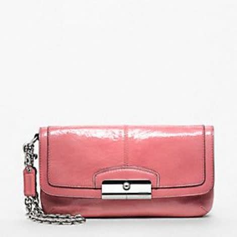 Coach Kristin patent leather fashion wristlet