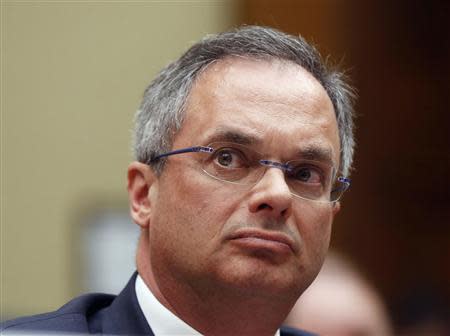 Deputy Assistant Secretary for Information Technology for Department of Health and Human Services Frank Baitman testifies before the House Oversight and Government Reform Committee hearing on "ObamaCare" implementation on Capitol Hill in Washington, November 13, 2013. REUTERS/Larry Downing