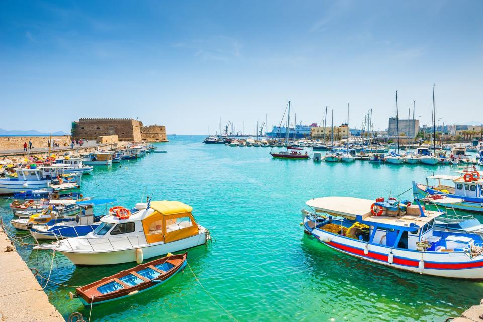 <p>If sunning yourself on sandy beaches, strolling around old towns and feasting at local tavernas are your thing, you’ll want to visit Crete when restrictions allow. </p><p>This gorgeous Greek island is home to the boutique Olive Green Hotel, where you can have a stylish stay in the capital Heraklion and easily reach the sites of Knossos and Phaistos.</p><p>During a summer holiday in Crete with Prima, you can spend four nights at the four-star hotel with flights and transfers, relax with a spa treatment, enjoy an escorted walking excursion and complimentary room upgrade from £799 per person. </p><p><strong>When? </strong>Between 21st June and 31 October 2021</p><p><a class="link " href="https://www.primaholidays.co.uk/offers/greece-crete-heraklion-spa-holiday" rel="nofollow noopener" target="_blank" data-ylk="slk:FIND OUT MORE;elm:context_link;itc:0;sec:content-canvas">FIND OUT MORE</a></p>