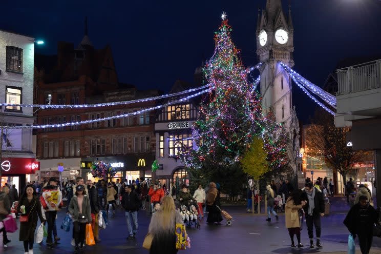 A city's centre Christmas tree has been branded a 