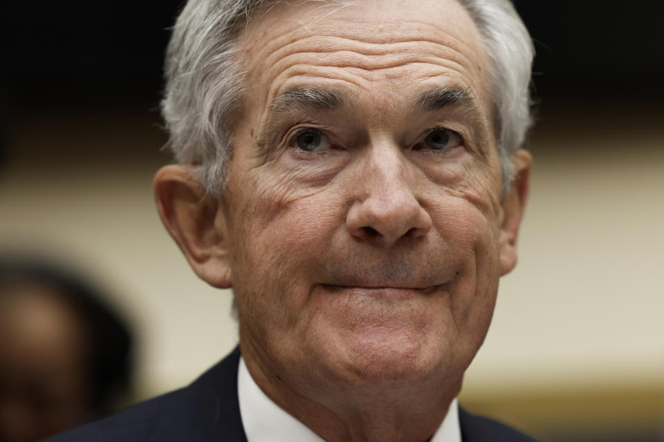 WASHINGTON, DC - MARCH 08: Federal Reserve Chair Jerome Powell testifies before the House Committee on Financial Services on Capitol Hill on March 08, 2023 in Washington, DC. During the hearing Powell took questions on a range of topics pertaining to the Federal Reserve's Semi-Annual Monetary Policy Report and the state of the economy.  (Photo by Anna Moneymaker/Getty Images)