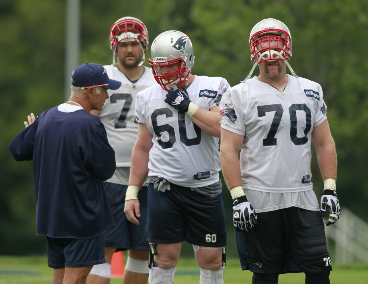 Rich Ohrnberger with the Patriots. 